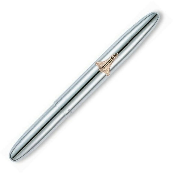 Fisher Chrome Bullet Pen with Shuttle Emblem