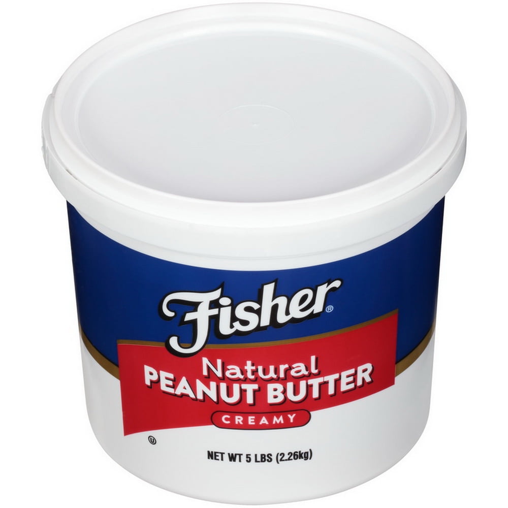 Fisher Natural Creamy Peanut Butter, 5 lb - Case of 3