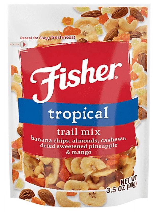 Fisher P27165 - Tropical Trail Mix, Peanuts, Tree nuts, No Artificial Flavors