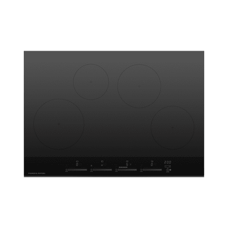 Fisher & Paykel - 30 Inch 4 Zone Induction Cooktop - Black
