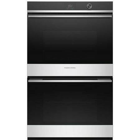 Fisher & Paykel - Contemporary 30" Built-In Double Electric Convection Wall Oven - Stainless steel