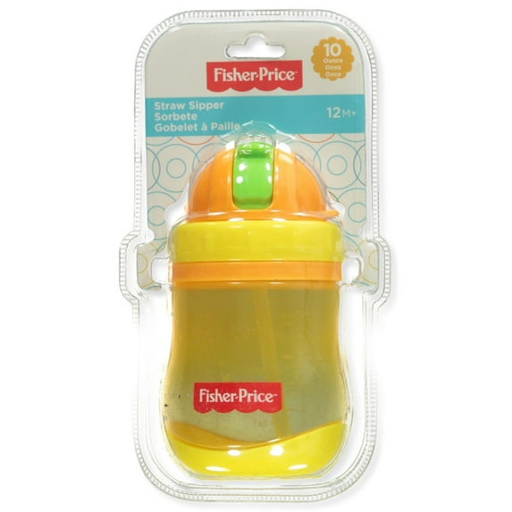 Fisher-Price Baby 10 Oz. Straw Sipper Cup Color: yellow multi Size: one size