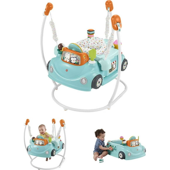 Fisher-Price 2-in-1 Sweet Ride Jumperoo Activity Center & Learning Toy for Infant and Toddler
