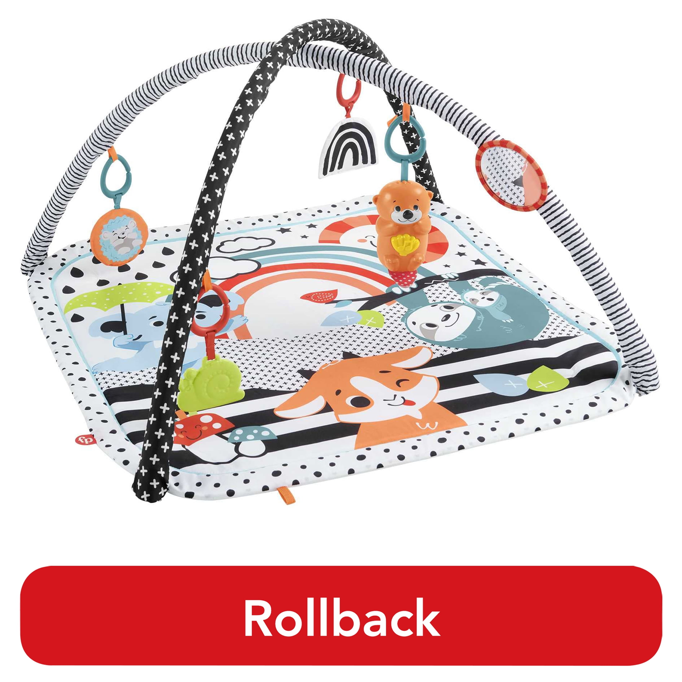 Fisher Price Baby Play Activity 3 in 1 Music Glow and Grow Gym Tummy Time Mat with Lights Removable Toys Walmart