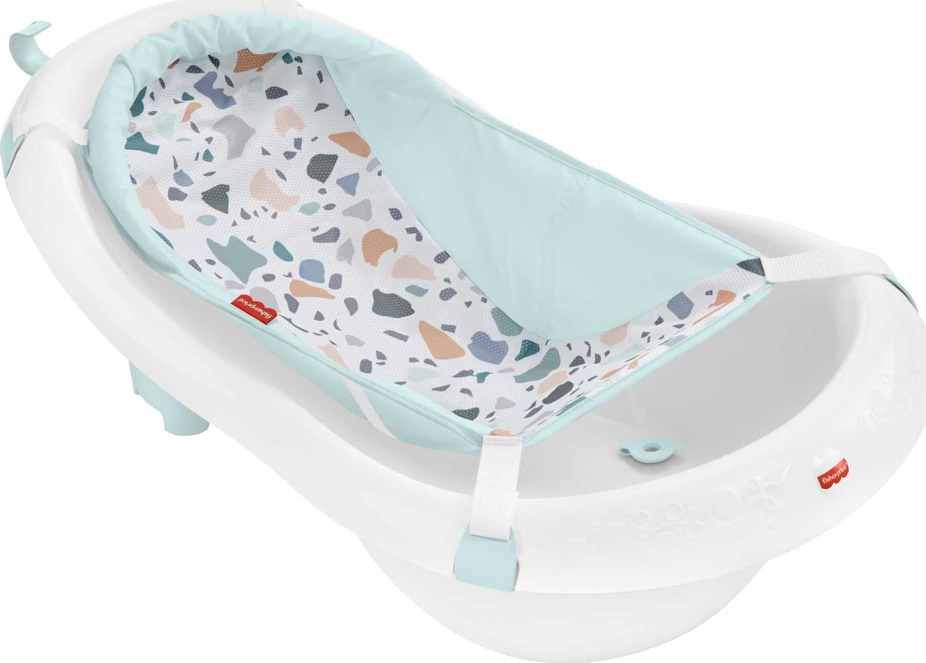 Fisher-Price 4-in-1 Sling 'n Seat Baby Bath Tub Pacific Pebble, Unisex
