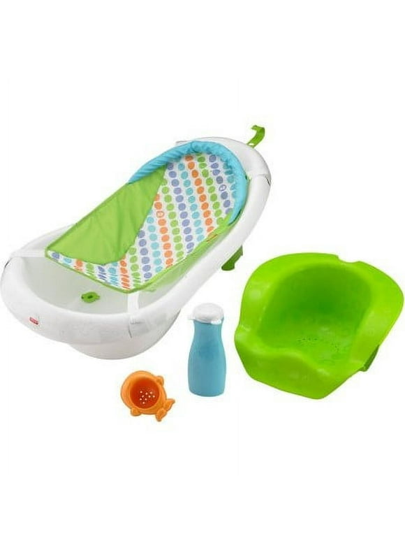 Fisher Price 4-in-1 Sling 'n Seat Tub with Adjustable Support, Green