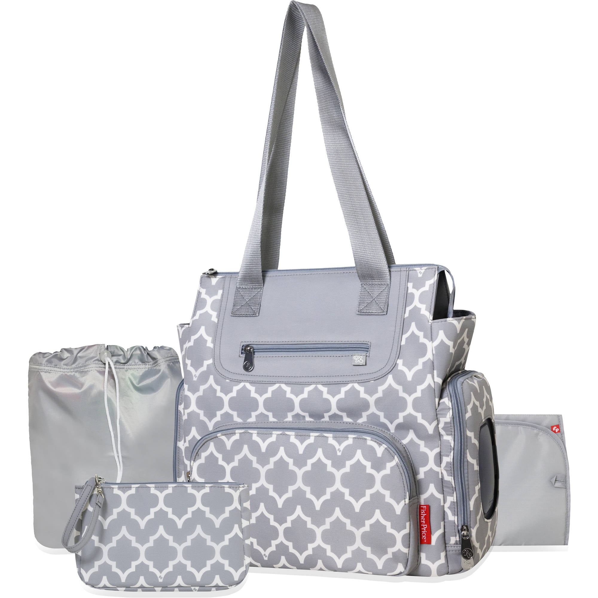 New Fisher Price Fastfinder Deluxe Diaper Bag - light color lining