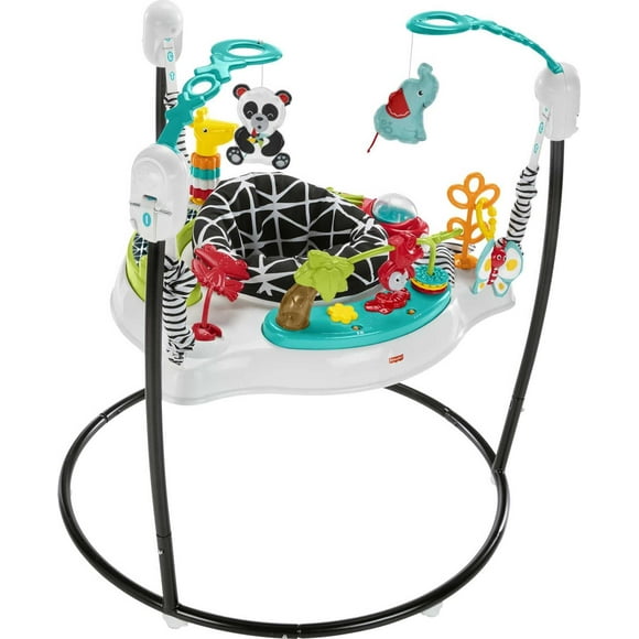 Fisher-Price Baby Bouncer Pink Petals Jumperoo Musical Activity Center with Lights Sounds & Developmental Toys