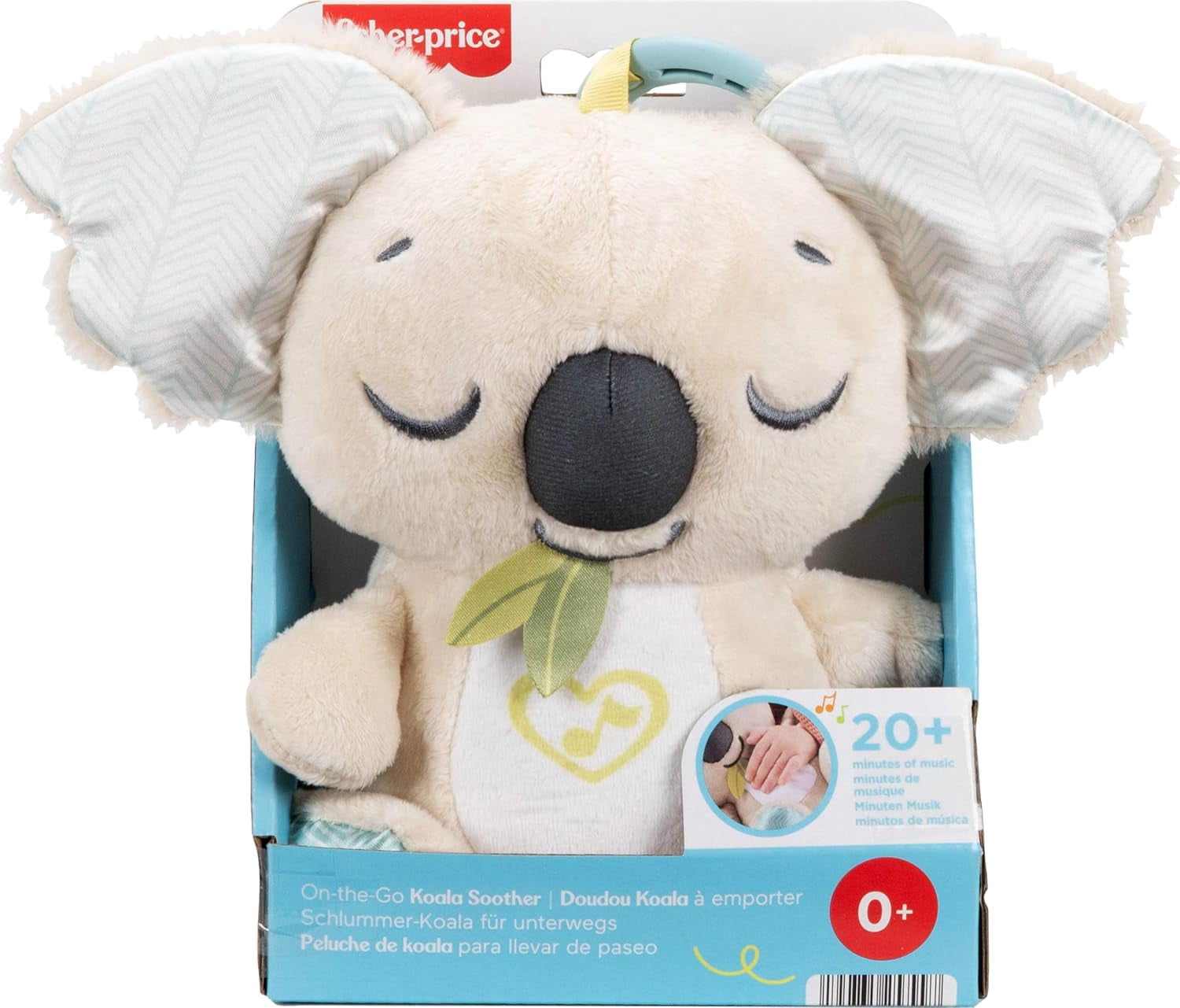Fisher-Price On-The-Go Koala Soother, Plush Portable Sound Machine for Newborns