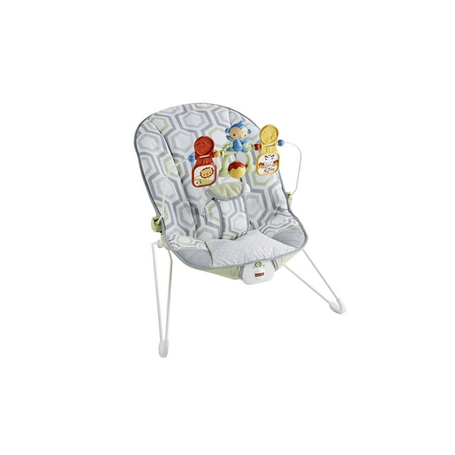 Fisher-Price Baby's Bouncer for Infants Birth+, Geo Meadow