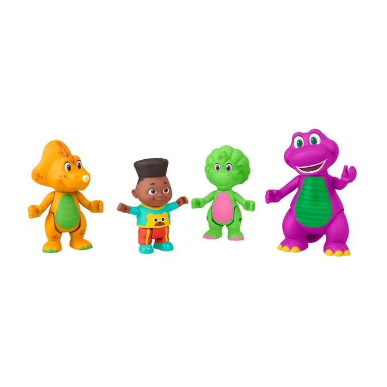 Barney ぬいぐるみ 5体セット Fisher-Price Barney's World Hey Friends 4-pack Figure Set with