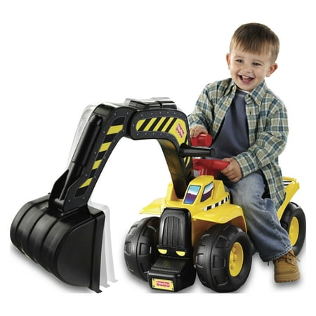 Fisher-Price Big Action Dig N' Ride Real Construction Sounds Ride on
