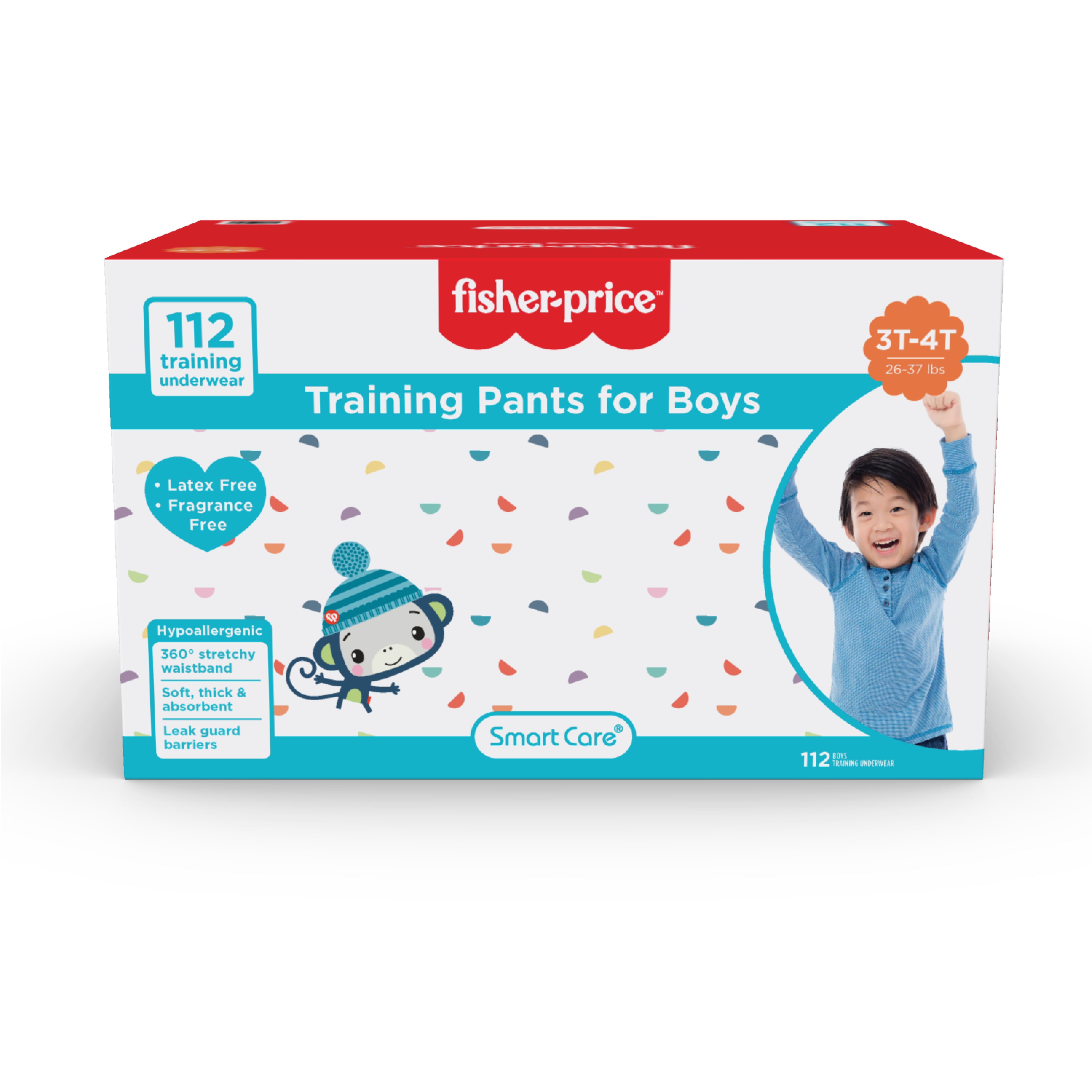 Fisher-Price Boys Pull-up Potty Training Pants for Toddlers, 3T-4T, 112 Count
