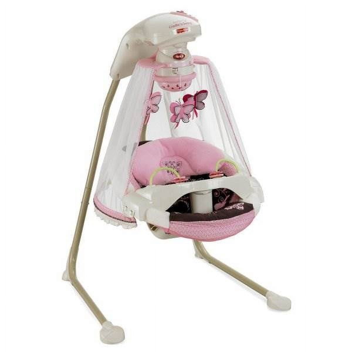 Fisher Price Butterfly Baby Cradle & Swing - Mocha - image 1 of 8