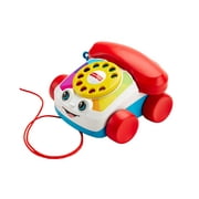 Fisher-Price Chatter Telephone Pull Toy Phone with Rotary Dial for Infant & Toddler Ages 12+ Months