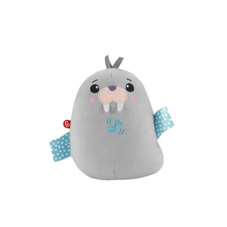 Fisher-Price Chill Vibes Walrus Soother Newborn Sound Machine Plush Baby Toy with Music