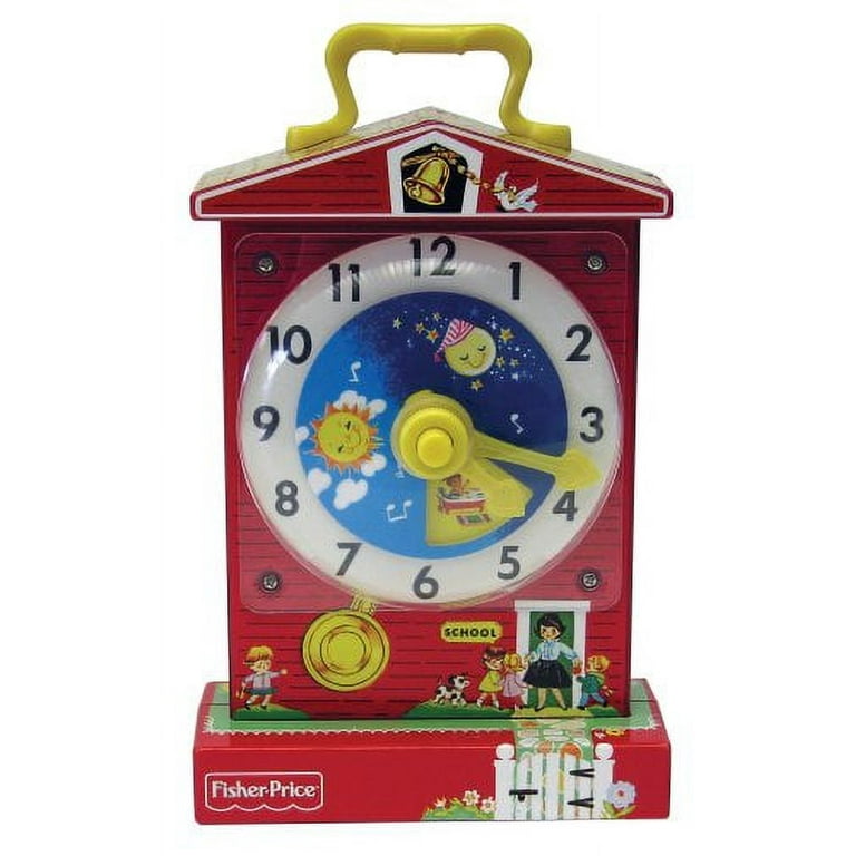 Fisher Price Classic Teaching Clock - Kids Learning Time Toy