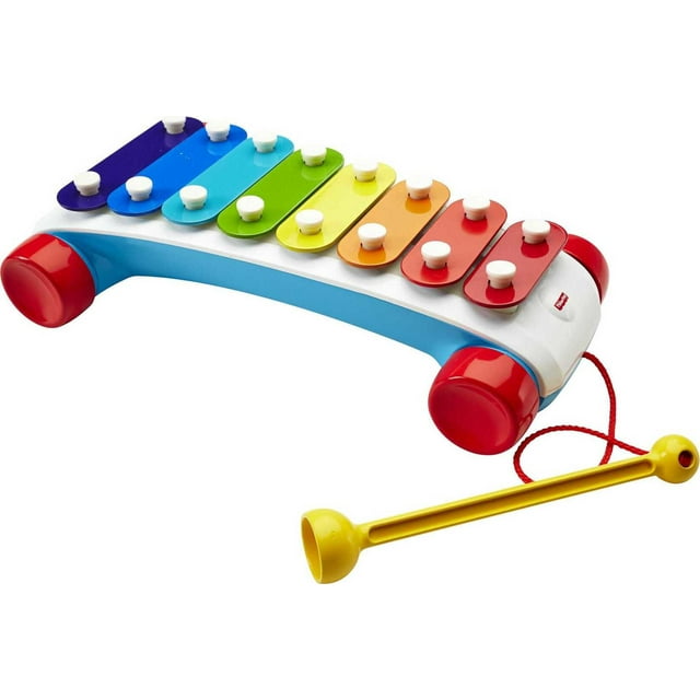 Fisher-Price Classic Xylophone Toddler Pretend Musical Instrument Pull Toy
