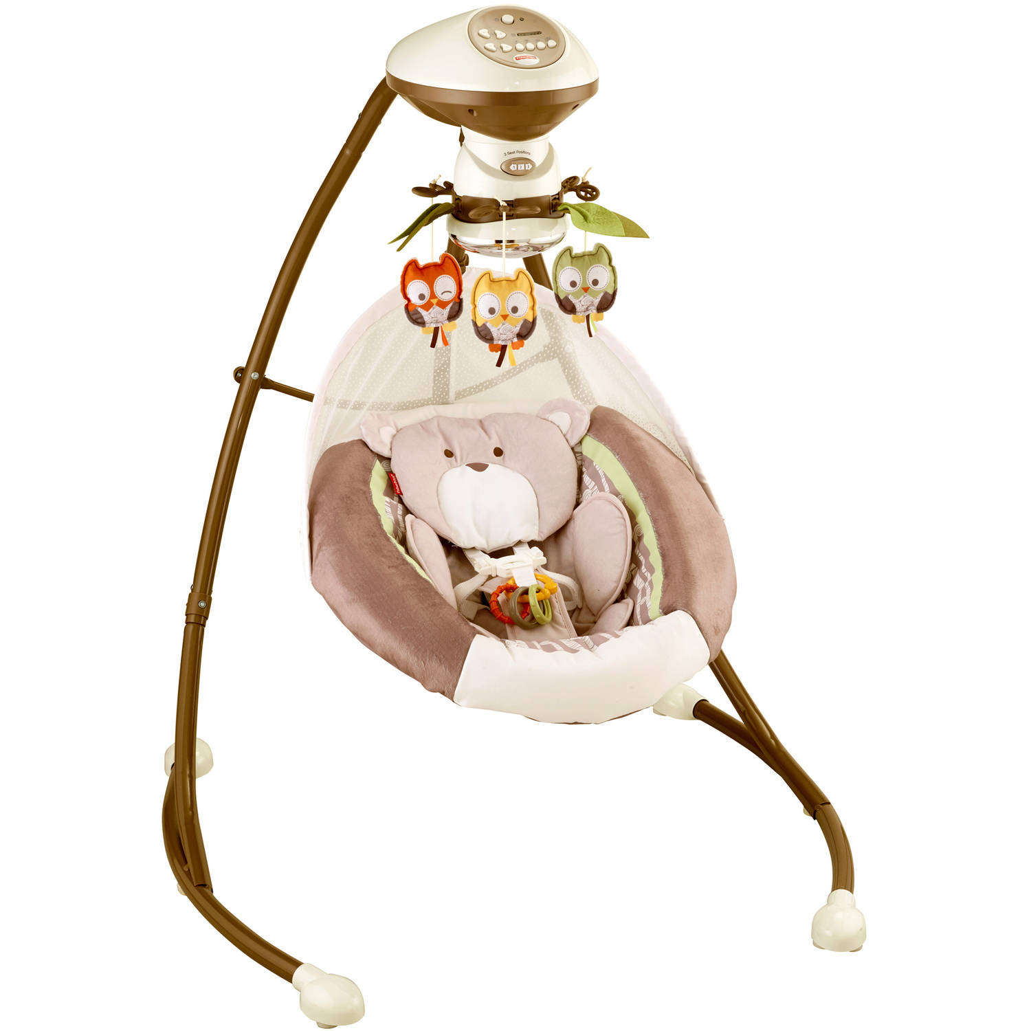 Fisher-Price Cradle 'n Swing with 6-Speeds, My Little Snugabear - image 1 of 13