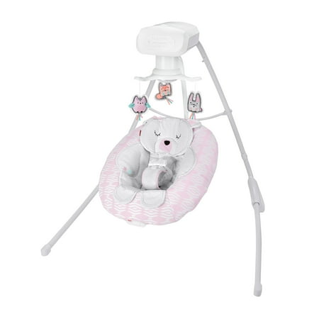 Fisher-Price Cradle 'n Swing with 6-Speeds, Snugabear Sweetie