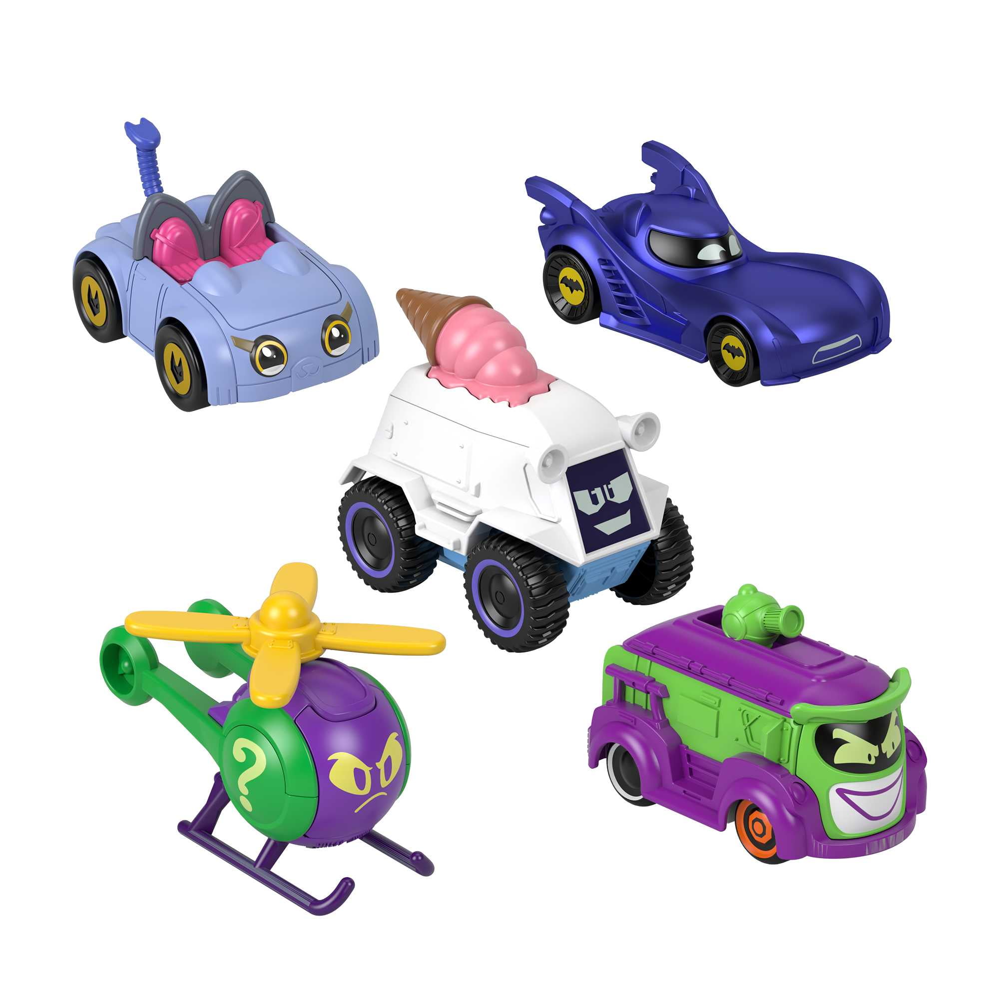  Fisher-Price DC Batwheels Light-Up 1:55 Scale Toy Cars 2-Pack,  Redbird and Batwing, Preschool Pretend Play Ages 3+ Years : Toys & Games