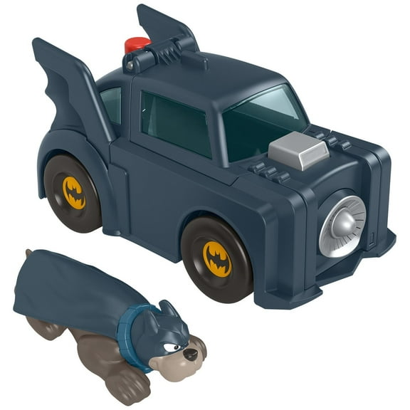 Fisher-Price DC League of Super-Pets Super Launch Ace Figure & Batmobile Vehicle Set