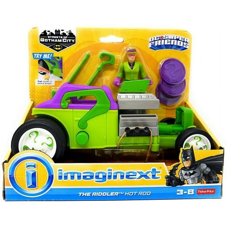 Fisher-Price DC Super Friends Imaginext The Riddler Hot Rod Figure Set