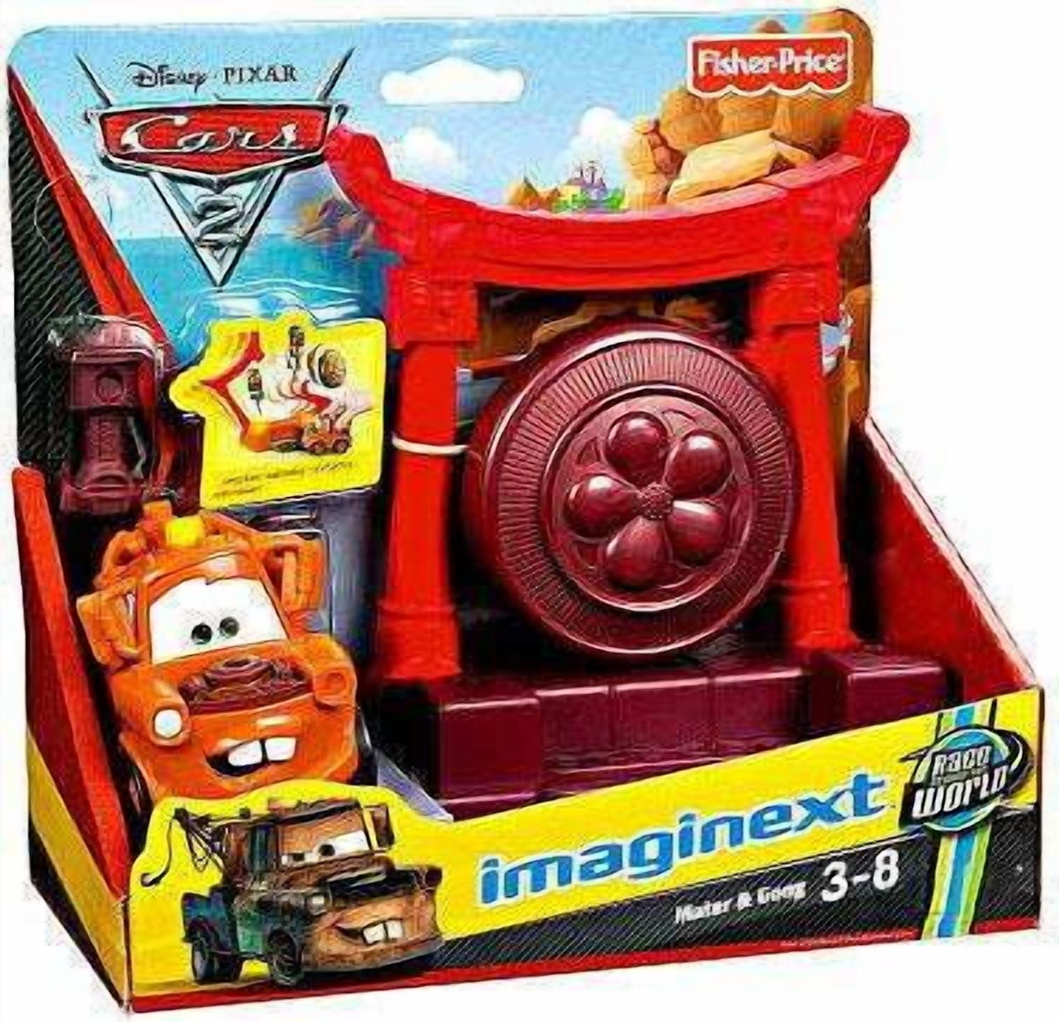 DISNEY PIXAR CARS Fisher Price Disney Cars Cars 2 Imaginext Mater & Gong Exclusive Playset