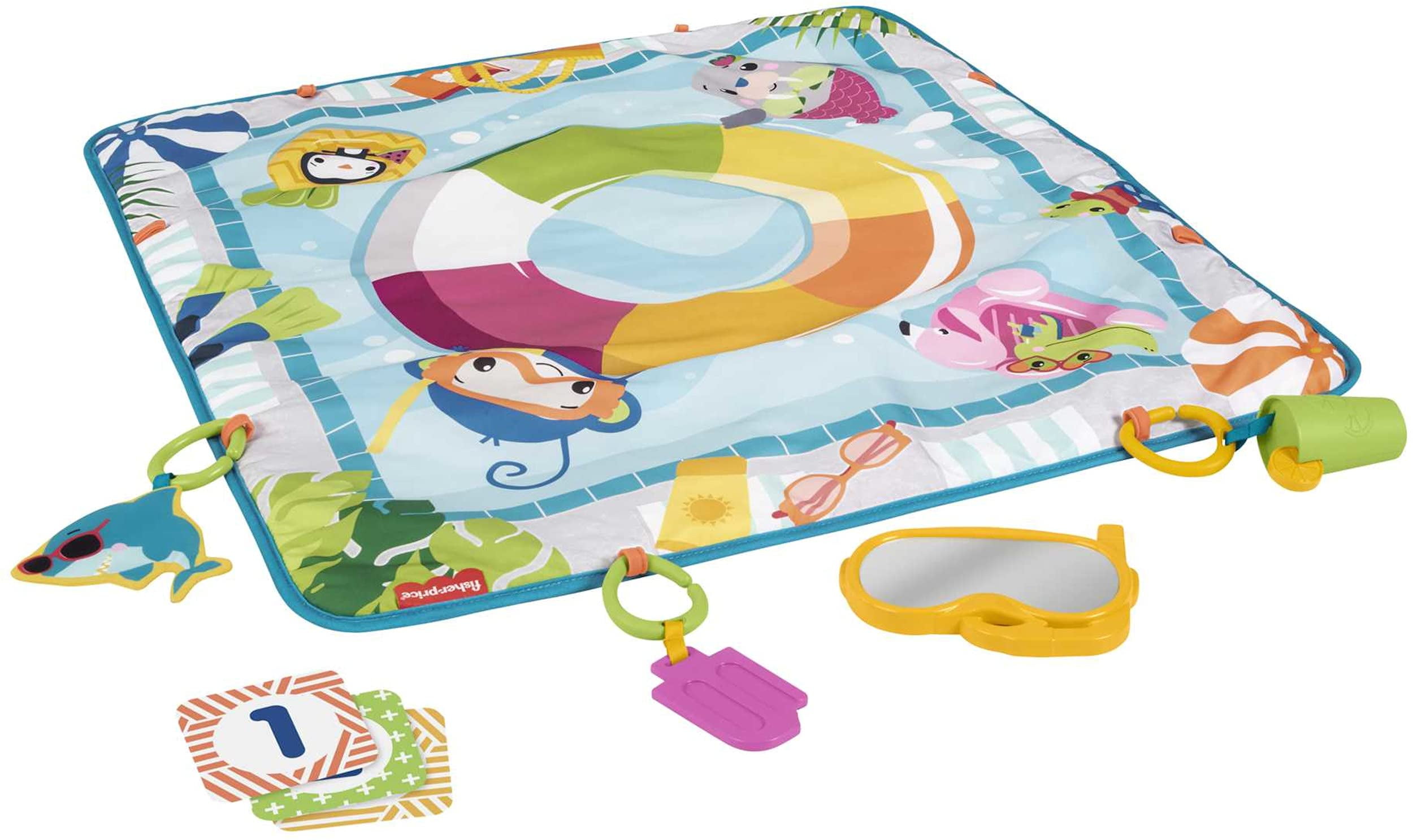 Fisher Price Dive Right in Activity Mat Baby Playmat with Toys Walmart