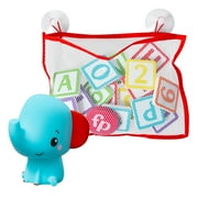 Fisher-Price Elephant Bath Toy Set with Foam Letters & Numbers for Toddlers, 6-12 Months