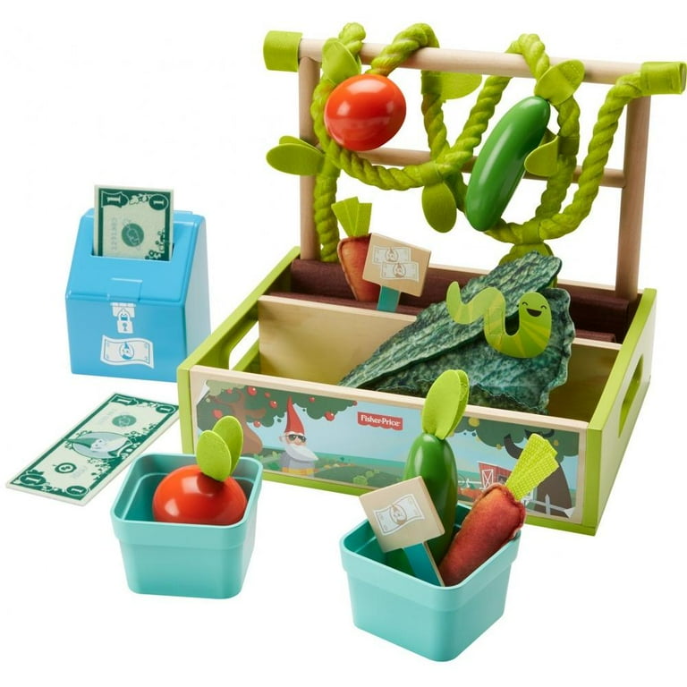 Fisher Price Little People Farm Barn Animals Storage Case Vegetable Stand