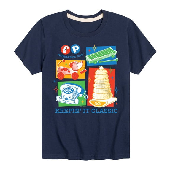 Fisher Price - Fisher Price 60S Toys Grid - Youth Short Sleeve T-shirt