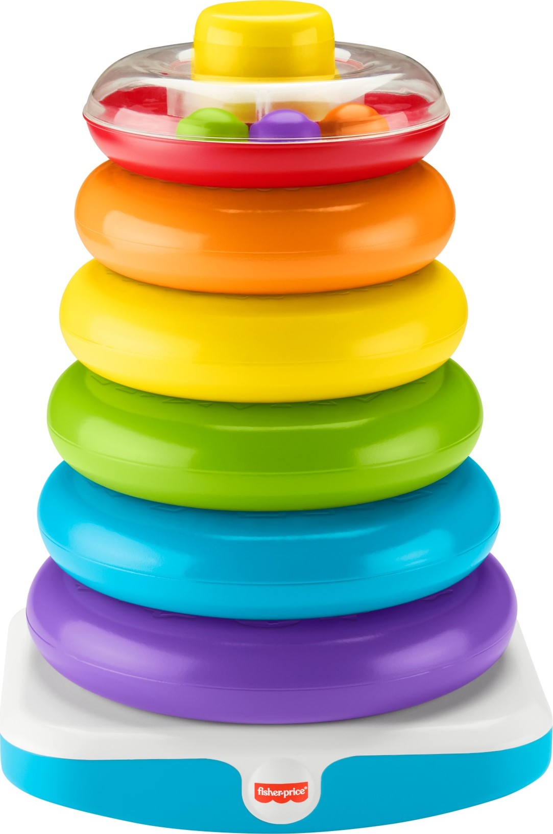 Fisher-Price Giant Rock-a-Stack Infant and Toddler Stacking Toy, 14+ Inches Tall, Baby Toy for 12 months and up - image 1 of 7