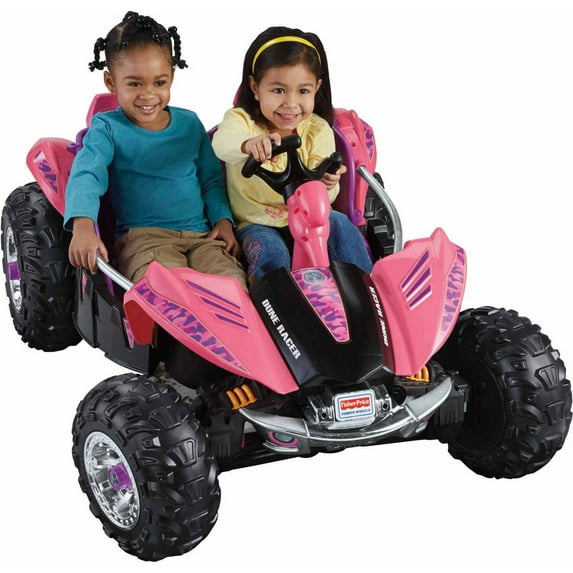 Fisher Price Girls Power Wheel Dune Racer 12V ATV Electric Ride-On | BCK89