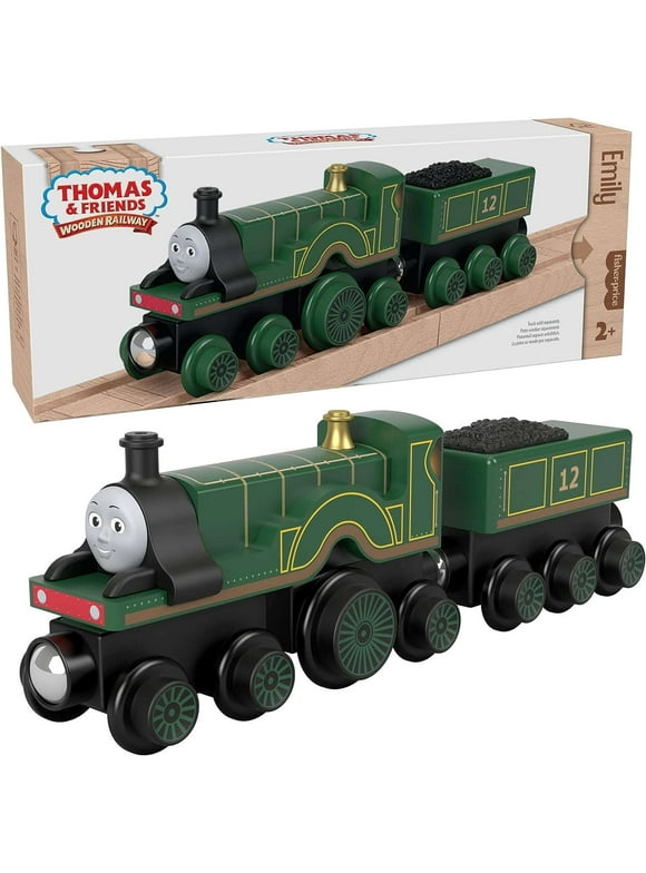 Fisher-Price HBK13 Fisher-Price Thomas & Friends Wooden Railway Emily Engine and Coal-Car