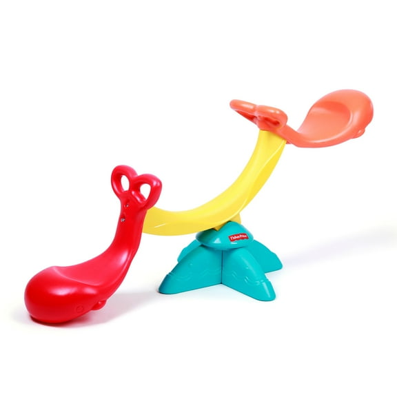 Fisher Price: Happy Whale Seesaw - 360 Spinning Teeter Totter, Whale-Shaped Seat, Playground Toy, Indoor & Outdoor, Grow'n Up, Kids-Toddlers Ages 2+