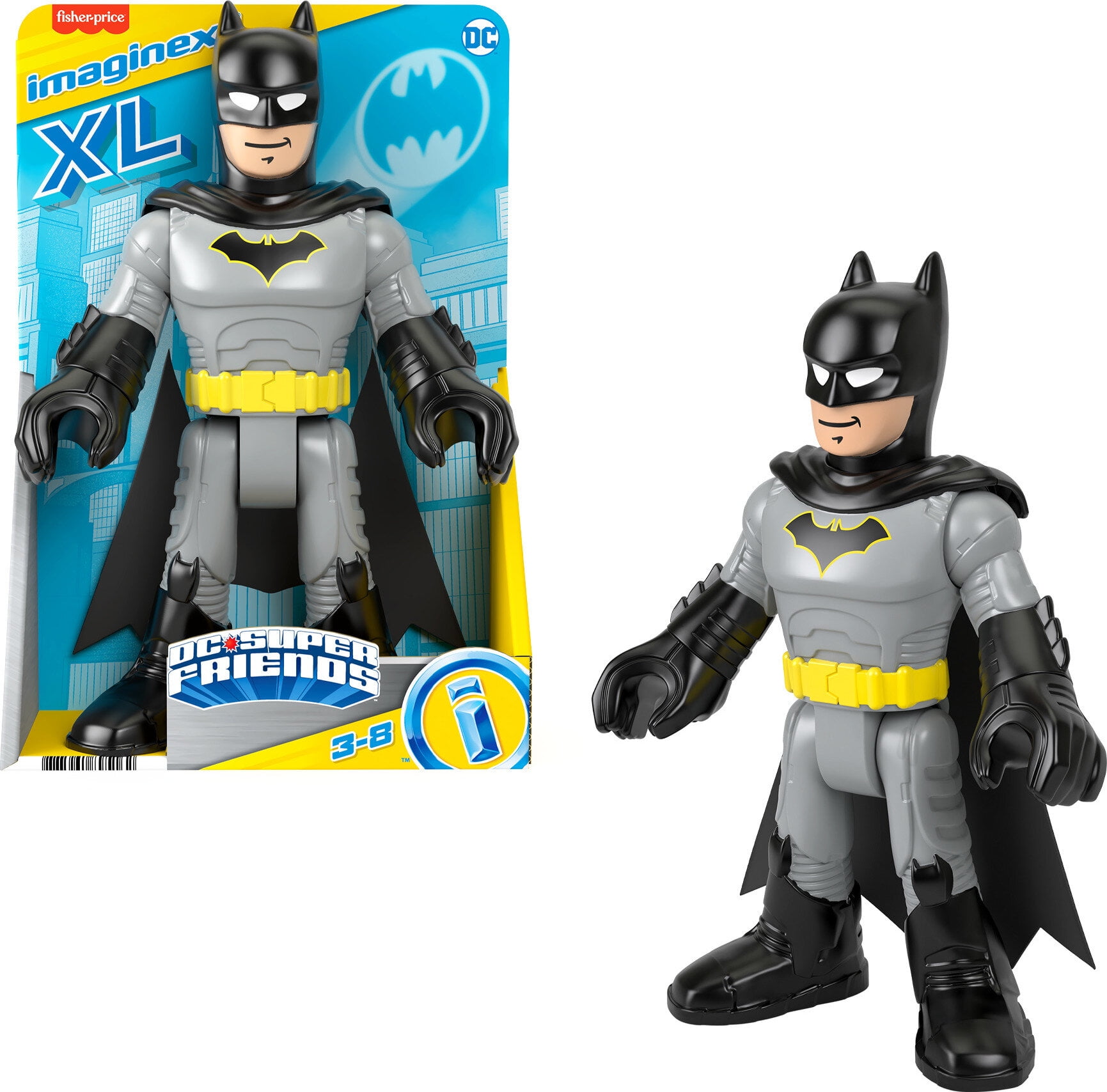 Fisher-Price Imaginext Superhero Batman XL Toy, Caped Crusader