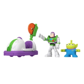 Fisher-Price Imaginext Disney Pixar Toy Story Buzz Lightyear Adventure Pack with 2 Figures, Vehicle & Disc Launcher, Ages 3+
