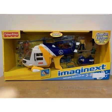 Fisher Price Imaginext Ocean Helicopter Rescue GIFT SET - Brand New In Box