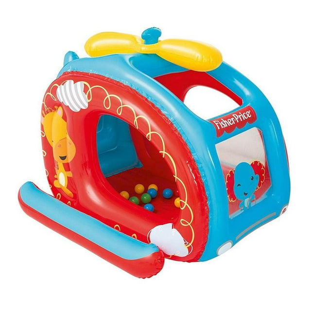 Fisher-Price Inflatable Helicopter Play Ball Pit with 25 Balls
