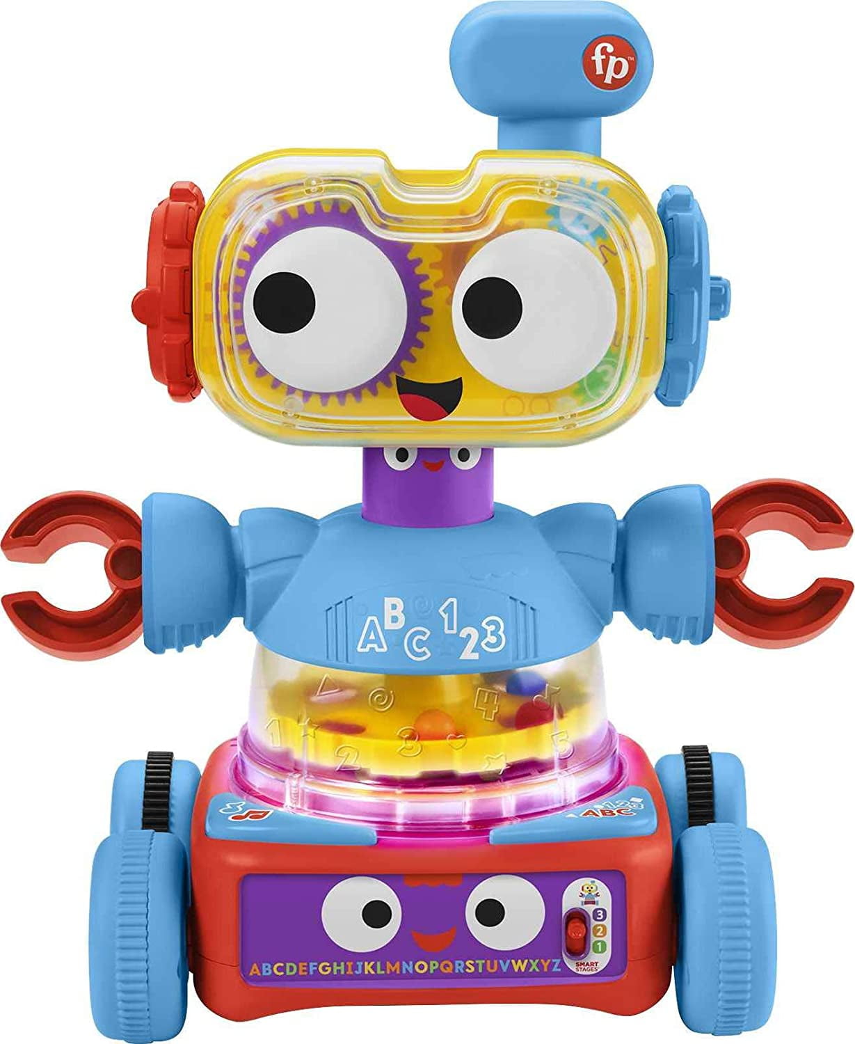 Fisher-Price Interactive Learning Bot, 4-in-1 Smart Robot Toy for Babies to  Toddlers, 6 Months to 5 Years - Walmart.com, image size:1229x1500