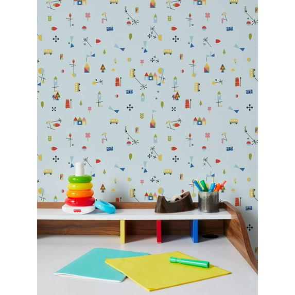 Fisher-Price Land Removable Vinyl Wallpaper by Fisher-Price - Sky