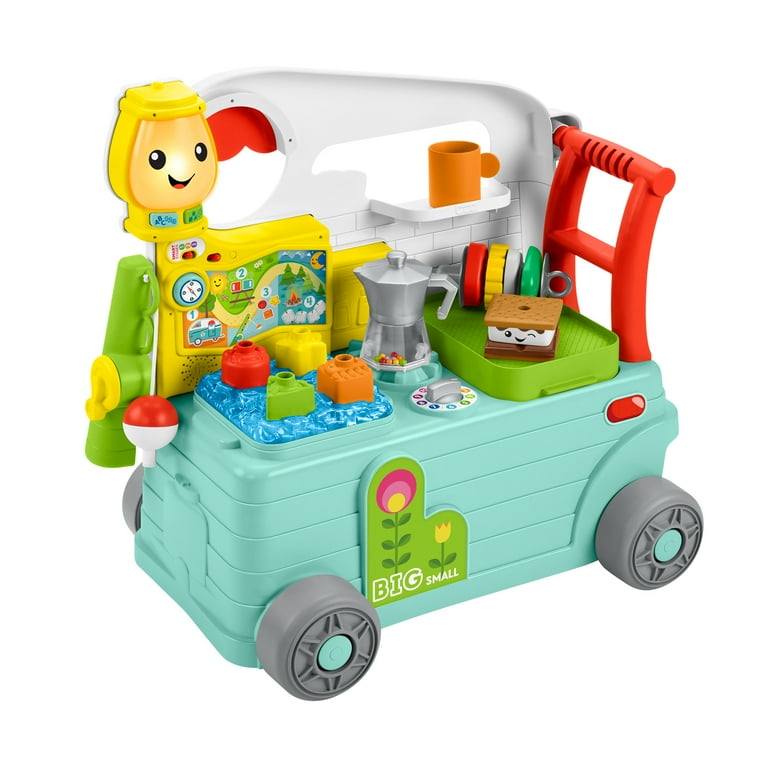 Fisher Price Laugh Learn 3 in 1 On the Go Camper Infant Walker Musical Steady Baby Busy Activity Center Toy Walmart