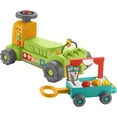 thumbnail interactive-video image 1 of Fisher-Price Laugh & Learn 4-in-1 Farm to Market Tractor Ride-On Learning Toy for Baby & Toddlers, 1 of 8