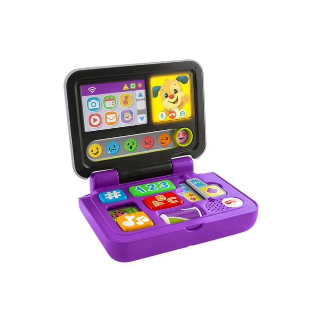 Fisher-Price Laugh & Learn Click & Learn Laptop Pretend Computer Baby & Toddler Toy