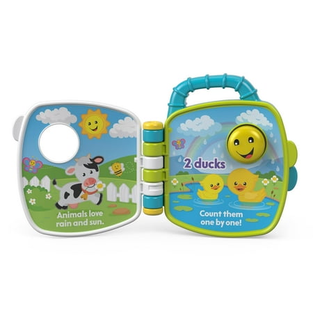 Fisher-Price - Laugh & Learn Counting Animal Friends Learning Book - Blue