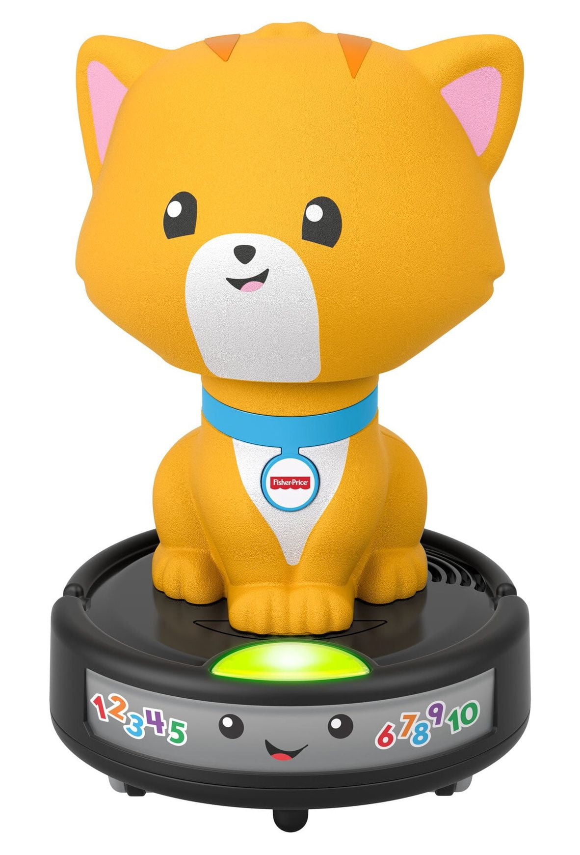 Fisher-Price Laugh & Learn Crawl-After Cat On a Vac Baby Electronic Learning Toy with Motion