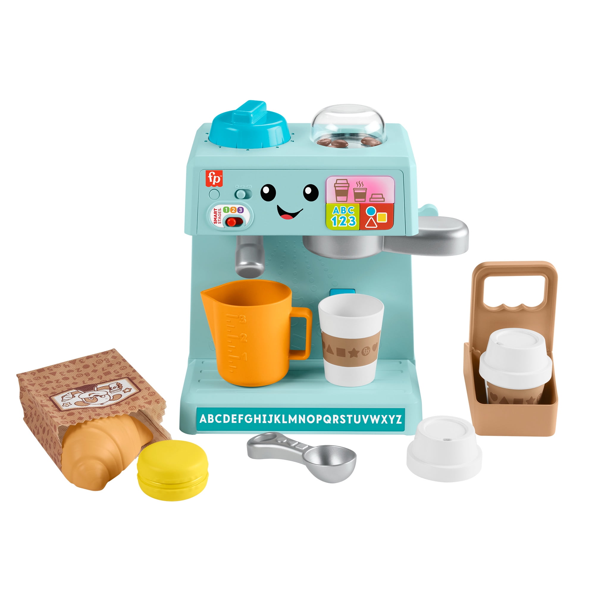 Walmart Saving of  Free Shipping! Fisher-Price Learning Toy Coffee Café Toddler Electronic Playset with 10 Play Pieces