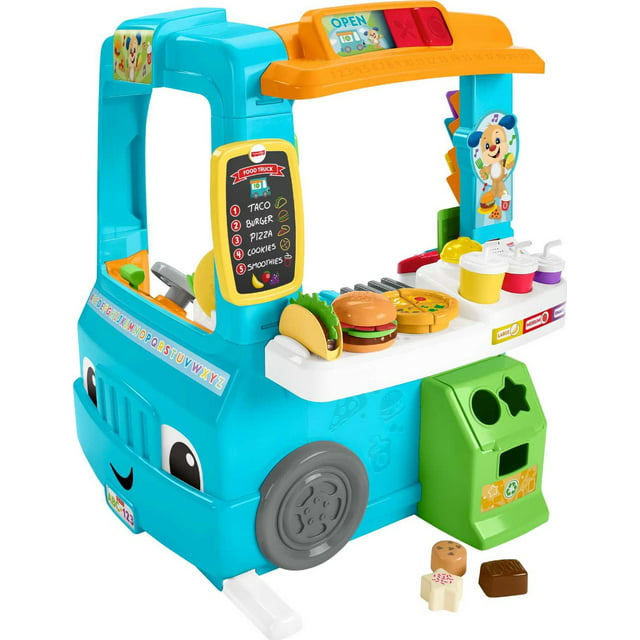 Fisher-Price Laugh & Learn Servin’ Up Fun Food Truck Electronic Activity Center for Toddlers