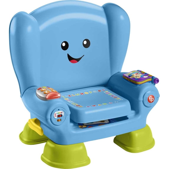 Fisher-Price Laugh & Learn Smart Stages Chair Electronic Learning Toy for Toddlers, Blue